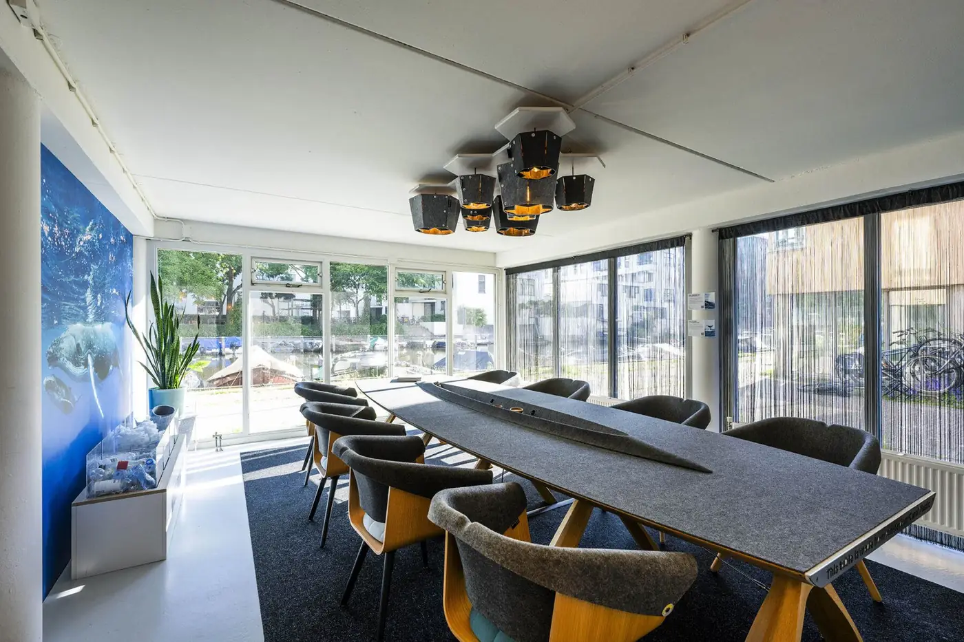 The SecurVise meeting room overlooking the canal